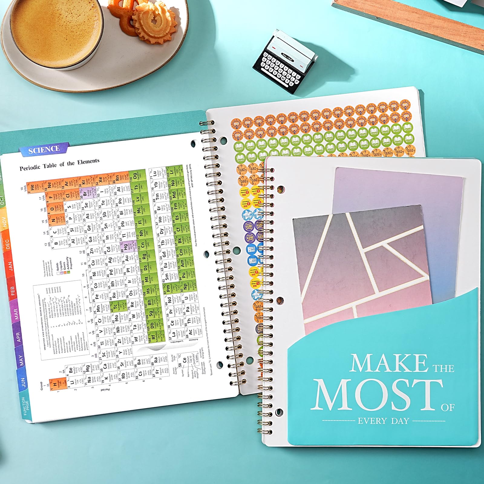 Planner per studenti 2024-2025 - Agenda scolastica, luglio 2024-giugno 2025, 21,6 x 27,9 cm, pianificatore scolastico 2024-2025 con 3 fori perforati