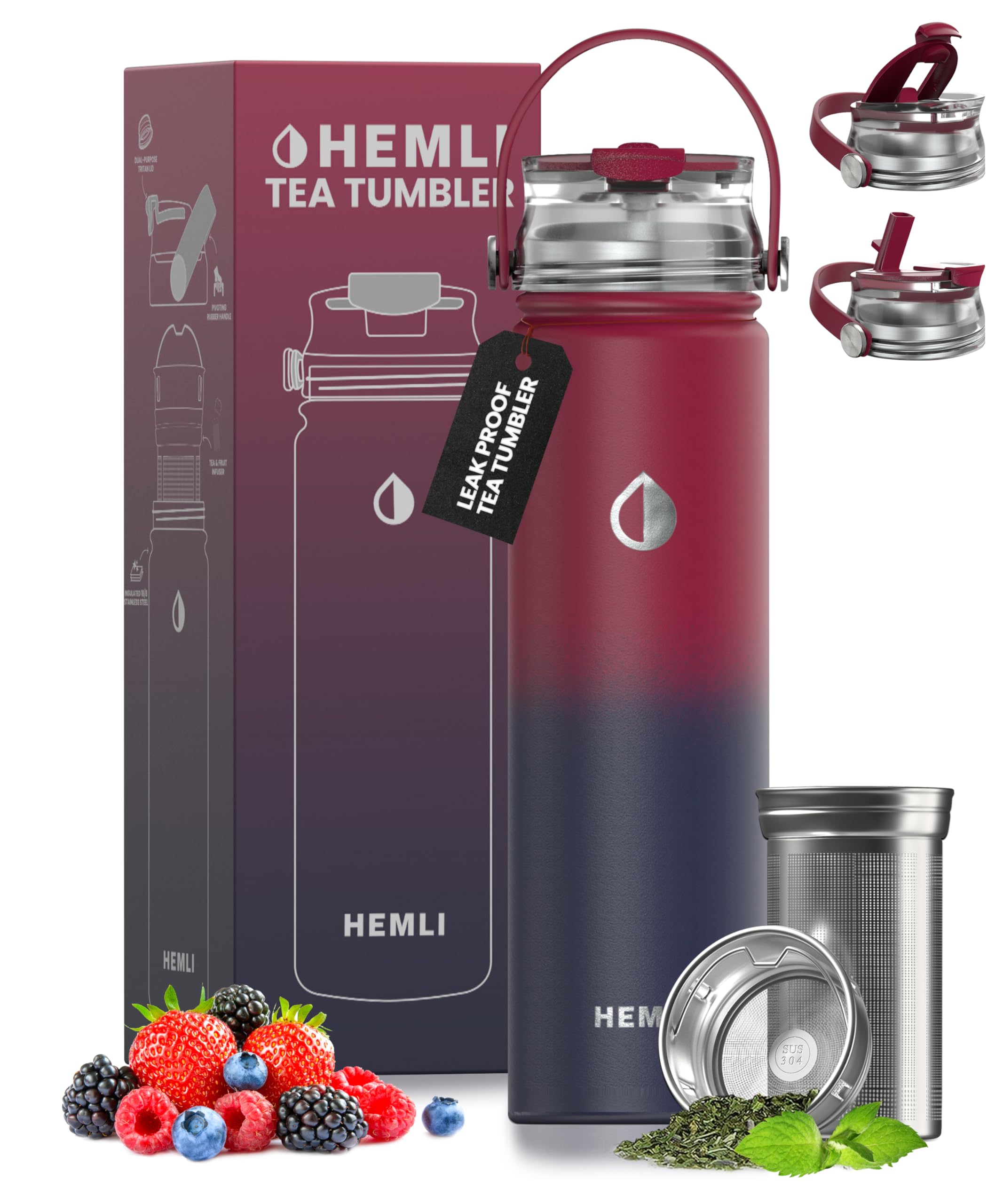 Hemli 22 oz Insulated Tea Tumbler
