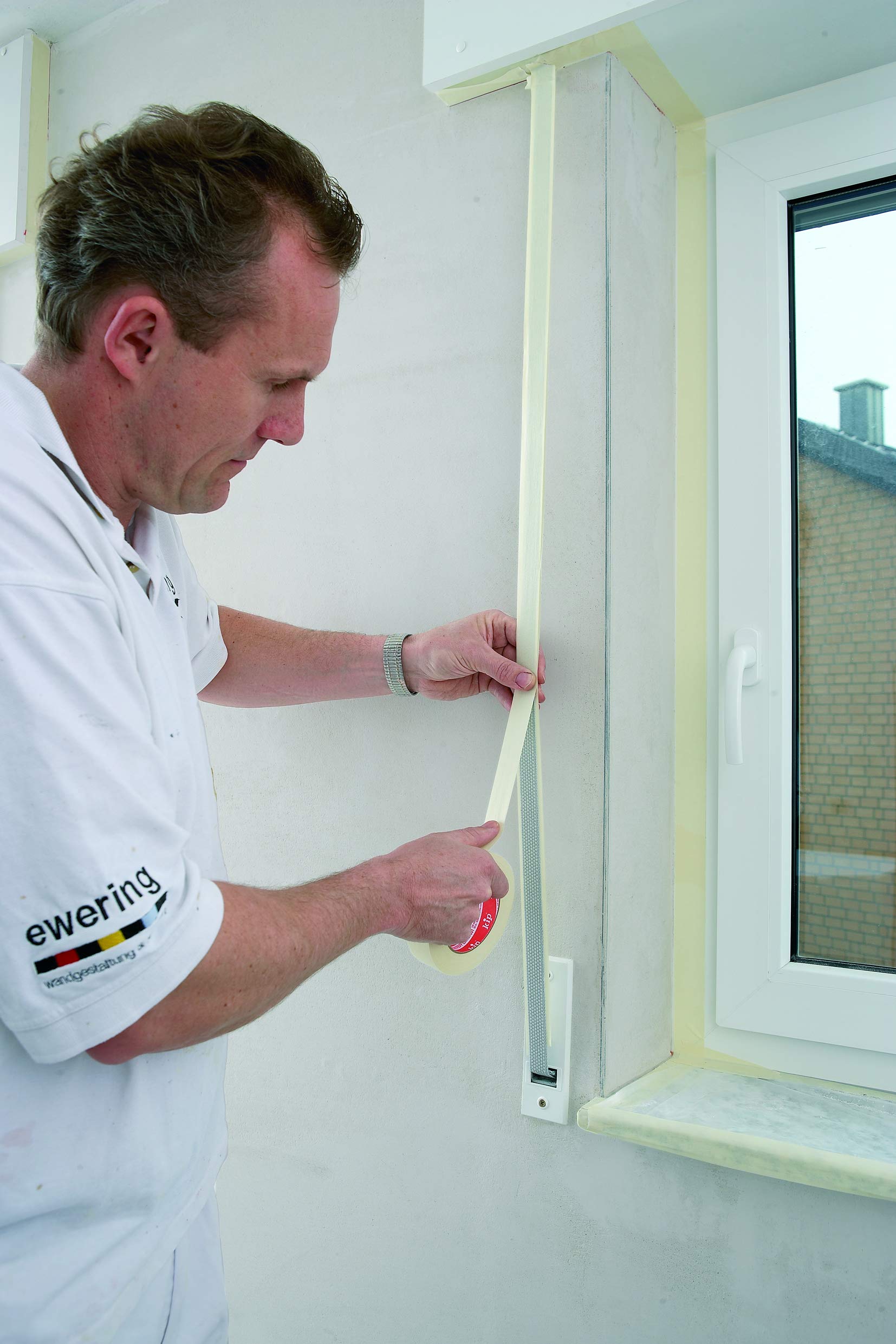 Kip Fijne Crêpe 3804 MASKING-TEC® Licht Gecrêpt Naturel Lengte 50 M Breedte 48 Mm 48 Mm Plakband 22099369