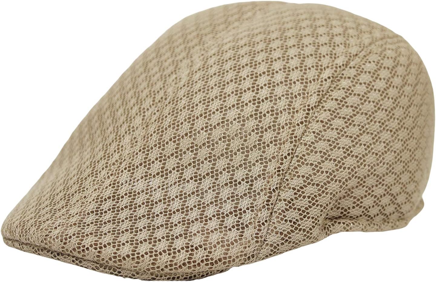 WITHMOONS Breathable Mesh Summer Hat Newsboy Ivy Cap Cabbie Flat Cap UZ30053