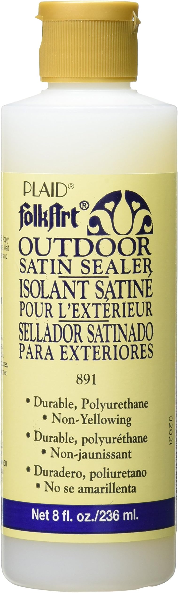 FolkArt K891 Outdoor Acrylic Sealer (8 Ounce), 891 Satin Finish