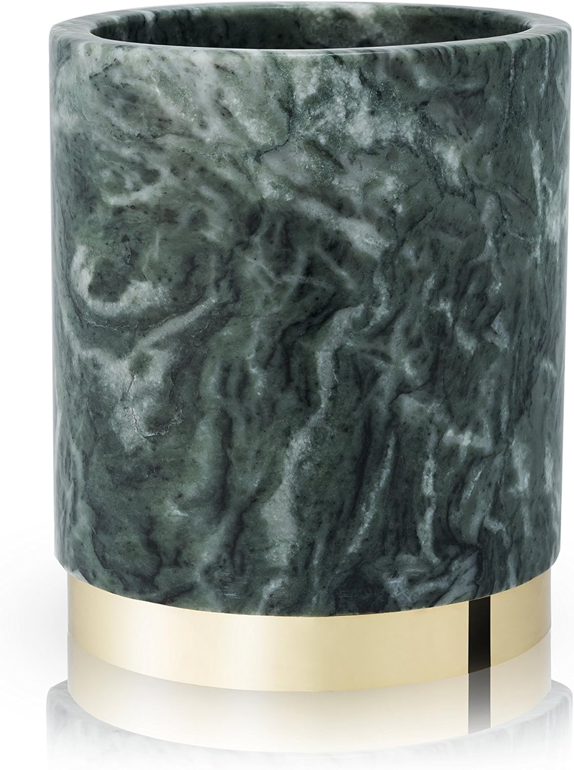 Viski Burke: Emerald & Gold Wine Chiller, Marble