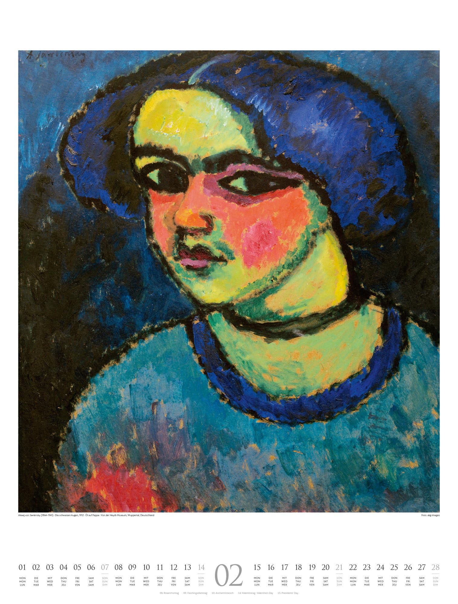 Der Blaue Reiter Kalender 2027 | Aufbruch in die Moderne: Farbintensiver Kunst-Kalender im großen Hochformat (50x66 cm) | Expressionismus