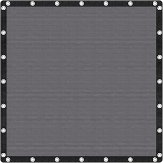 VICLLAX 90% Shade Fabric Sun Shade Cloth Privacy Screen with Reinforced Grommets for Outdoor Patio Garden Pergola Cover Canopy 12x12 FT, Grey(Custom