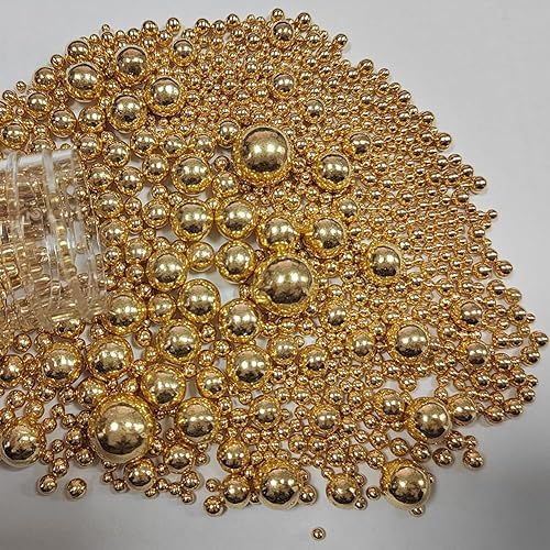 Miniatura 4 de Eastron Gránulos comestibles de azúcar de perlas rosadas, tamaño mezclado, decoración de pasteles, decoración de cupcakes, decoración de galletas,