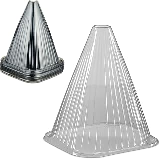 Relaxdays Pflanzenhut, 32er Set, Schneckenschutz, Frostschutz, HxBxT: 22 x 19 x 19 cm, Pflanzenschutzhauben PVC, grau