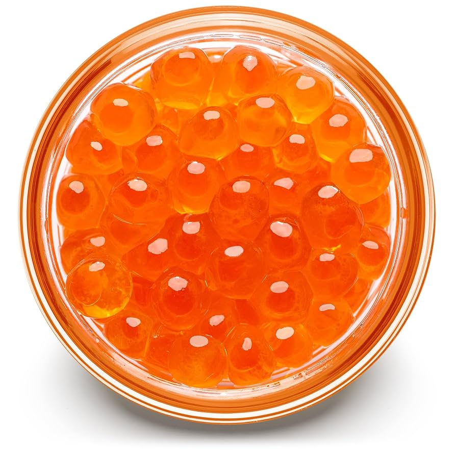 アクセサリー Salmon roe MSC Wild Alaskan Sockeye Salmon Roe Ikura - 2 lb 3 oz tray