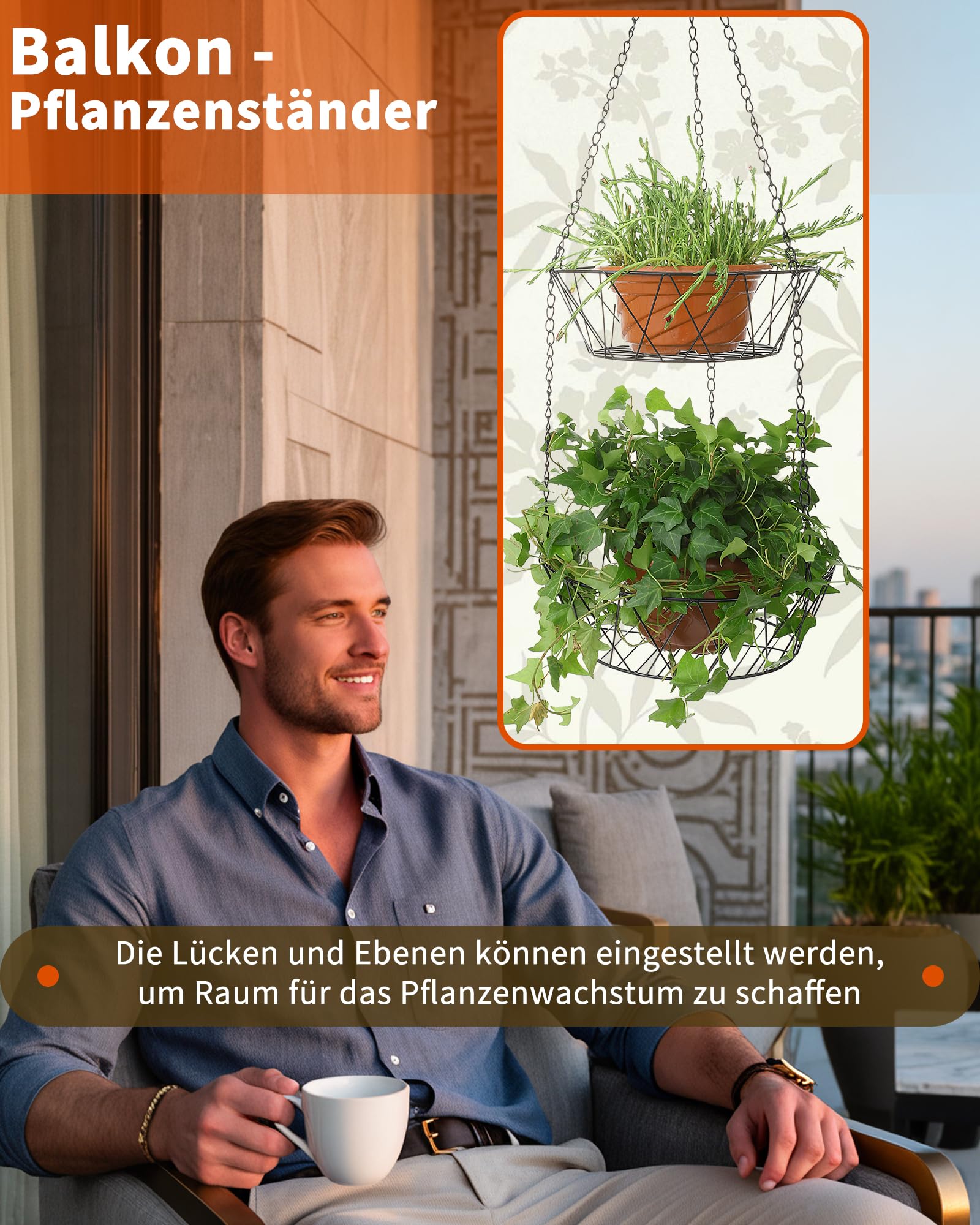 Home Bay Fruit Hub Hängender Obstkorb für die Küche, 3-stöckige abnehmbare Draht-Etagere, Obst- und Gemüseaufbewahrung, Wandmontage, Schwarz, Rund, unabhängig nutzbar