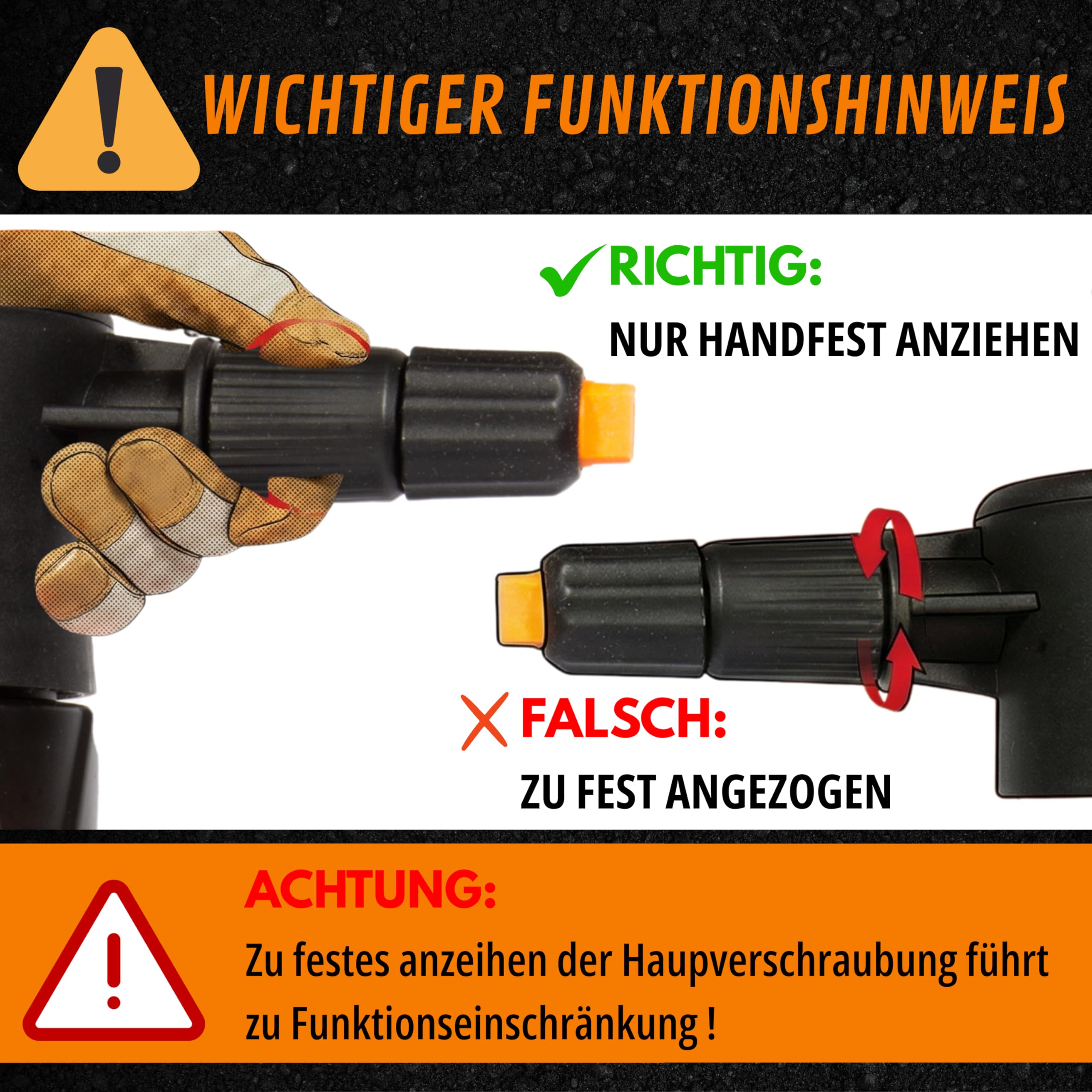 EXPERTENWERK Premium Schaumsprüher 2L - Drucksprüher mit individuell anpassbarem Schaum & Überdruckventil für Autowäsche. Auto Schaum-Sprüher, Pumpsprüher mit Schaumdüse für Kfz, Haushalt, Gartenmöbel