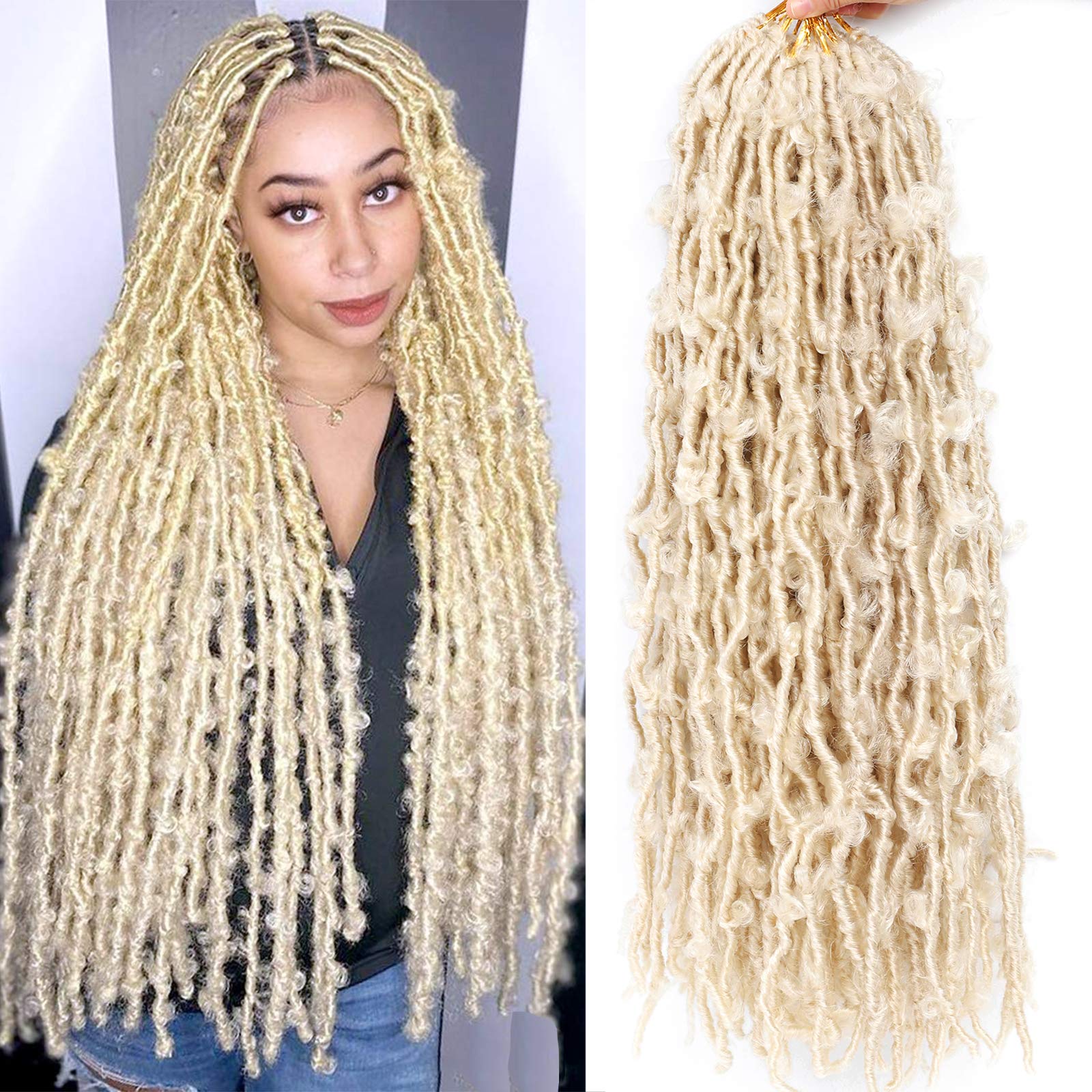 Buy Butterfly Locs Crochet Hair Faux Locs 24 Inch 7 Packs Long