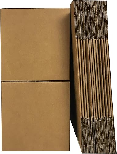 Miniatura 4 de Yaxa Basics Cajas de cartón para mudanzas, paquete de 15, pequeñas, marrones, 16 x 10 x 10 pulgadas