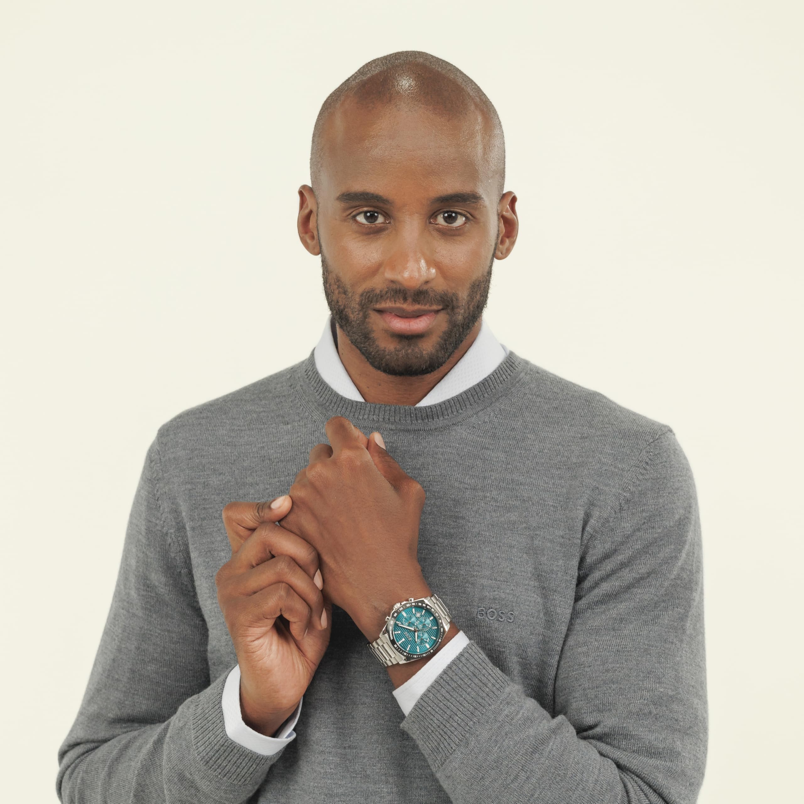 BOSS Reloj Cronógrafo de Cuarzo para Hombre Colección Strike Chrono con Correa de Acero Inoxidable o de Silicona