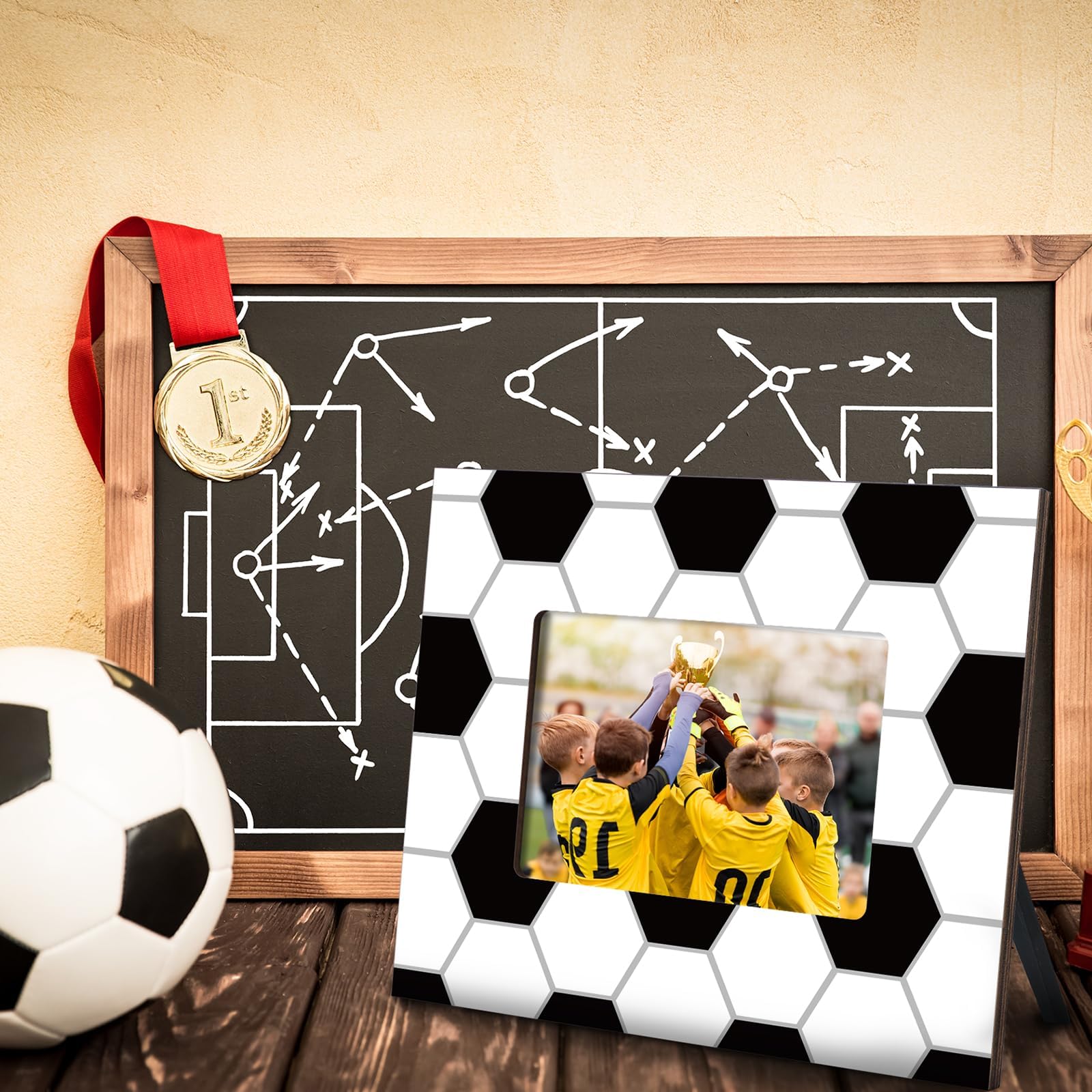 Amazon.co.jp: clothmile サッカー写真フレーム 2個 4x6インチ