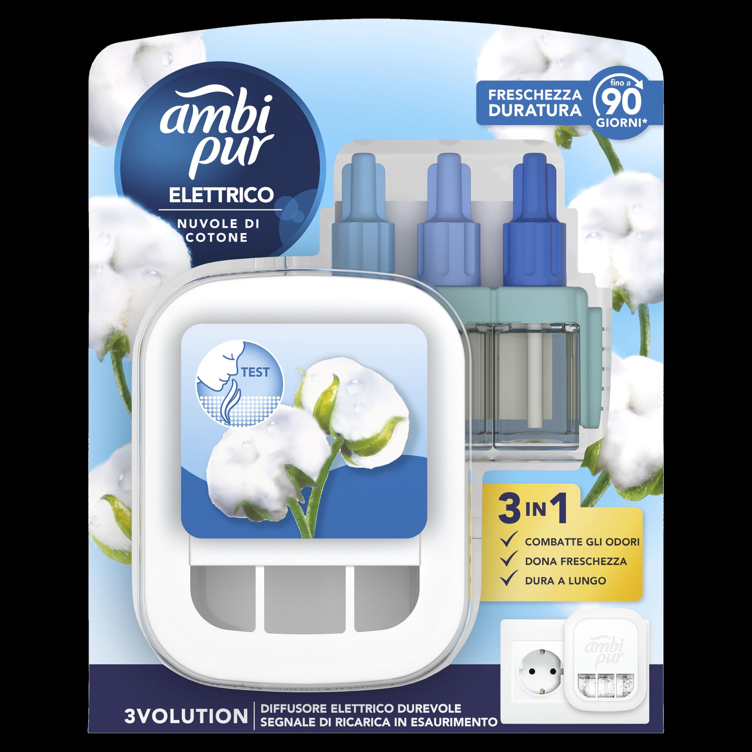 AMBIPUR 3 VOL COMP+RICARICA NUVOLE DI COTONE