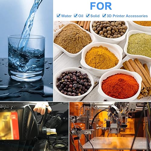 Miniatura 5 de Coliao Paquete de 8 accesorios para impresora 3D, juego de embudos de filtro de resina, 4 tazas de filtro de acero inoxidable y 4 embudos de