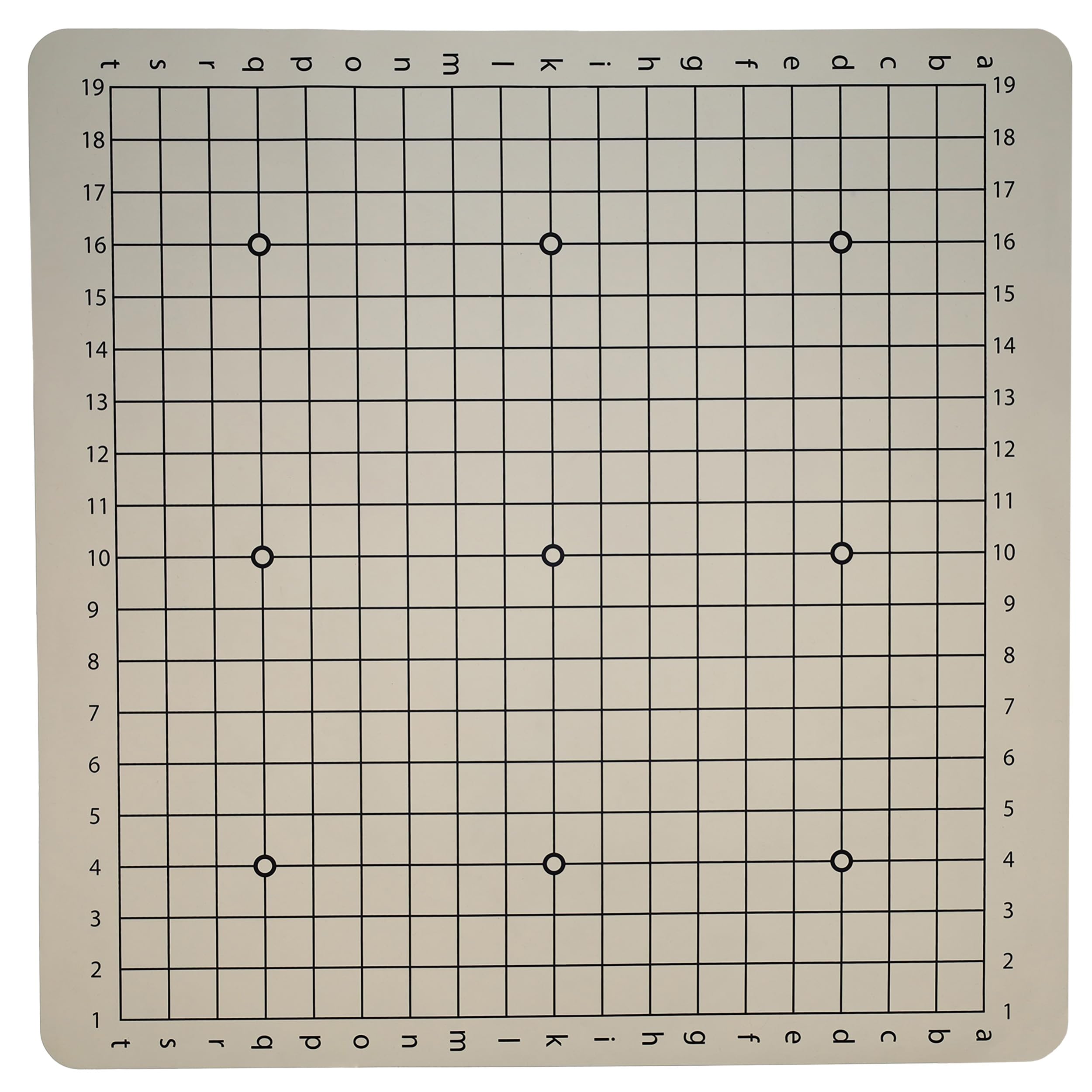 WE Games Go Game Silicone Roll-Up Board Only 19.75 in, Go Set or Goban Mat, Classic Board Games for Adults, Travel Game