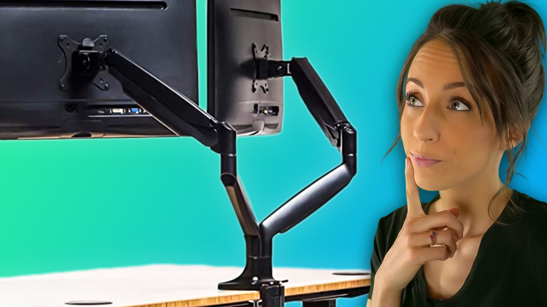 Fully Jarvis Dual Monitor Arm