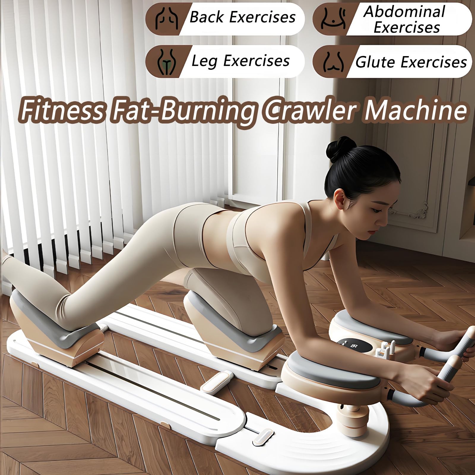 Spine Twist & Stretch Trainer,Máquina De Abdominales,3 Niveles De Altura Ajustables, Temporizador LED, 92 Cm Bajo Impacto, Capacidad 100 Kg, Para Tonificar Cintura Y Estirar Piernas