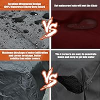 Vista 7 de Easy-Going - Funda impermeable para tumbona de patio, resistente a todo tipo de clima, con ventilación de aire, 68 pulgadas de largo x 30 pulgadas