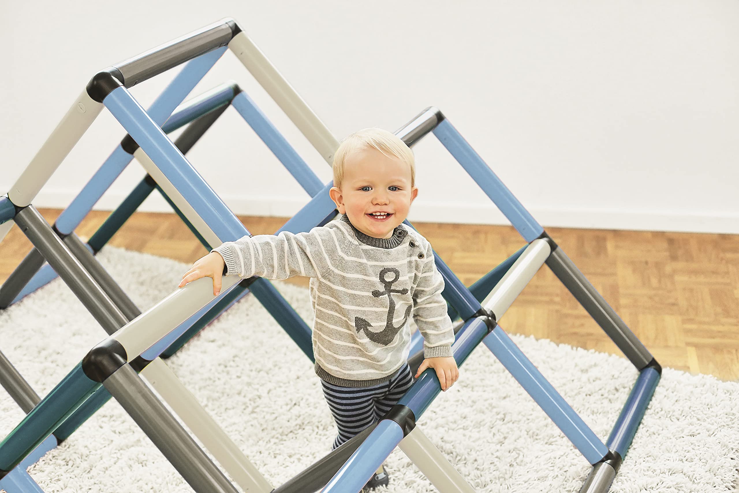 Quadro Kletterpyramide Home – modulares Klettergerüst für Kinder, 237 Teile, ab 12 Monaten, Indoor/Outdoor, UV-stabil, Made in Germany