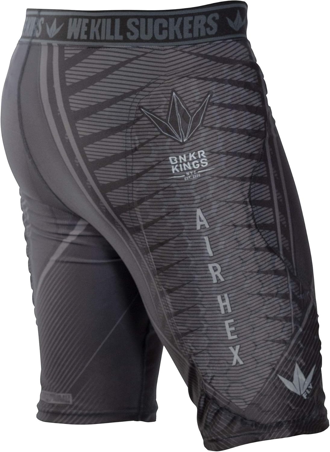 Bunkerkings Fly Compression Shorts - Black (Small/Medium (SM/MD))