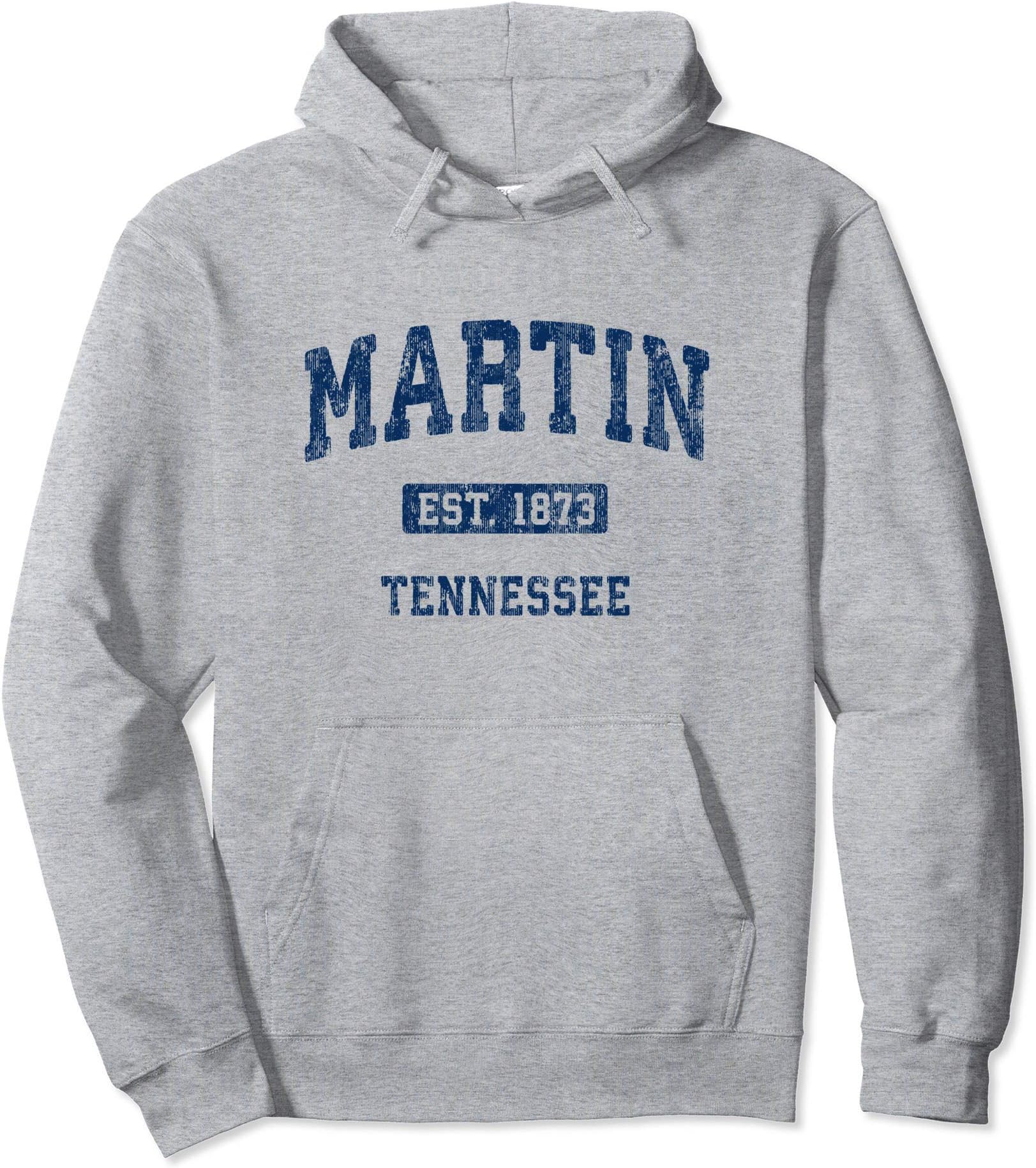 Martin Tennessee TN Vintage Athletic Sports Design Pullover Hoodie