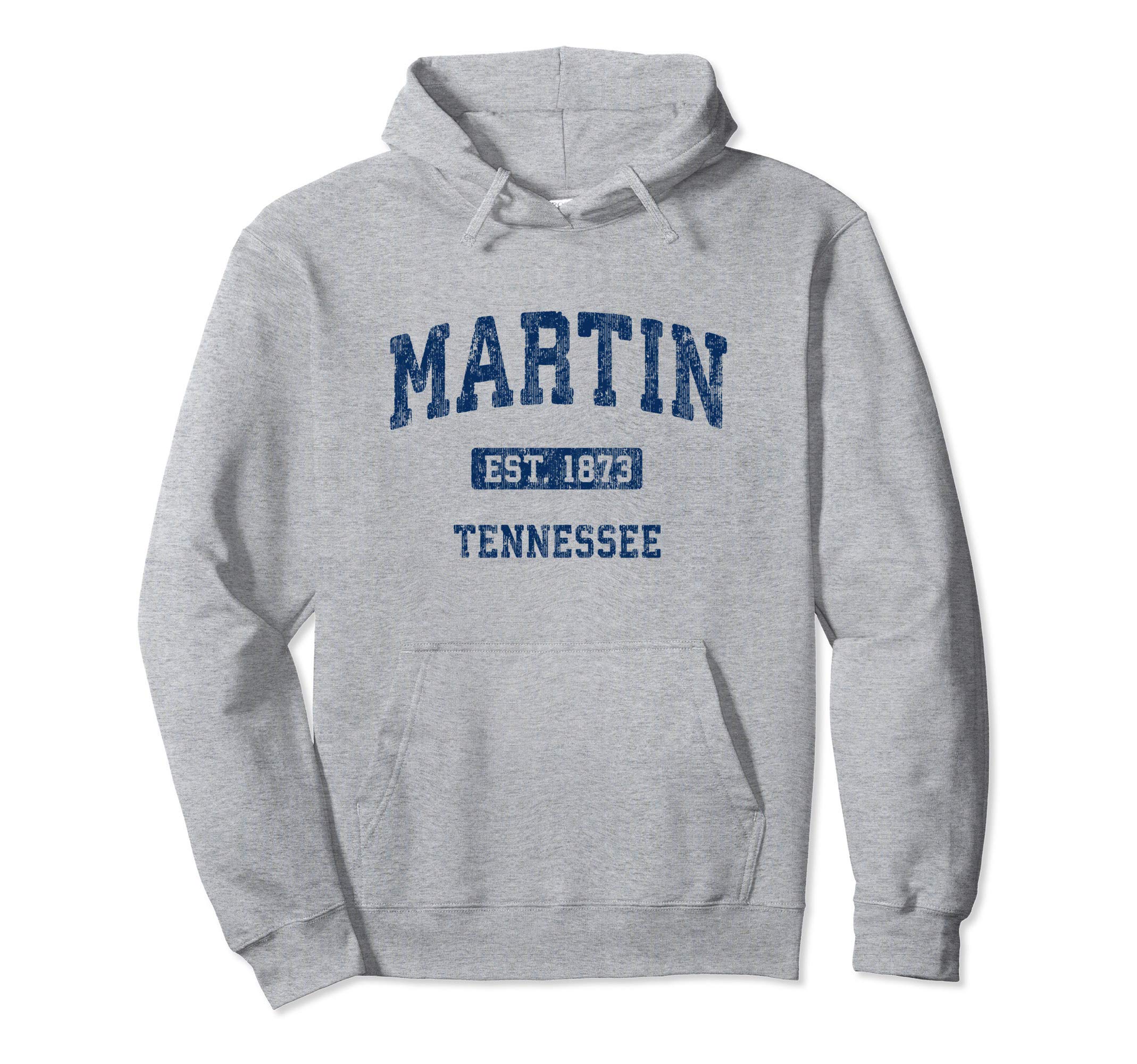 Martin Tennessee TN Vintage Athletic Sports Design Pullover Hoodie