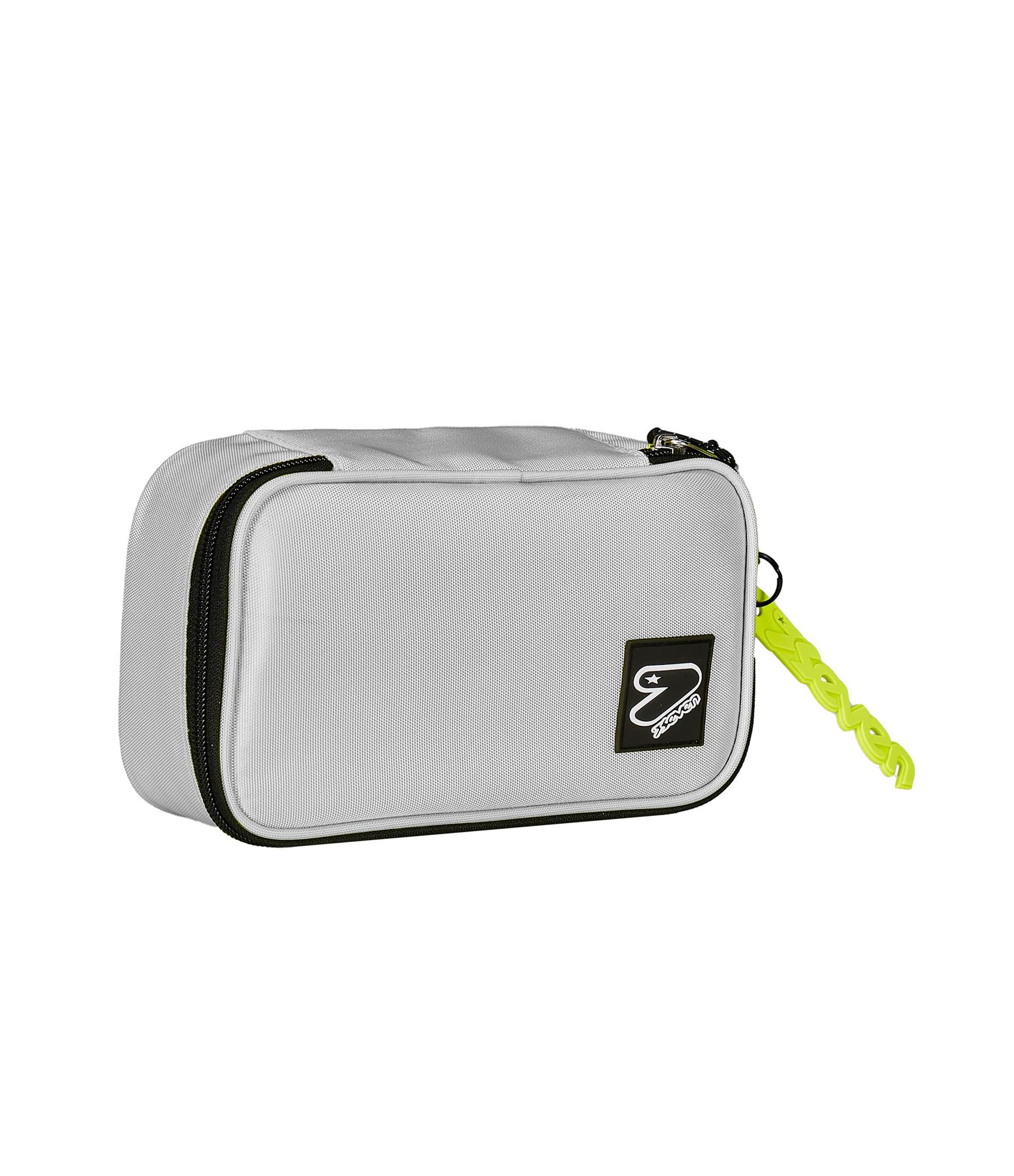 Seven Quick Case Tech School Pencil Case, Grey, with Pens, Pencils, Colours, Backpack Accessories, Grey, Taglia Unica, Modern