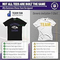 Vista 2 de Team Fan Apparel NFL - Camiseta Gameday para adultos, mezcla de algodón, sin etiquetas, semiajustada, da rienda suelta a tu espíritu