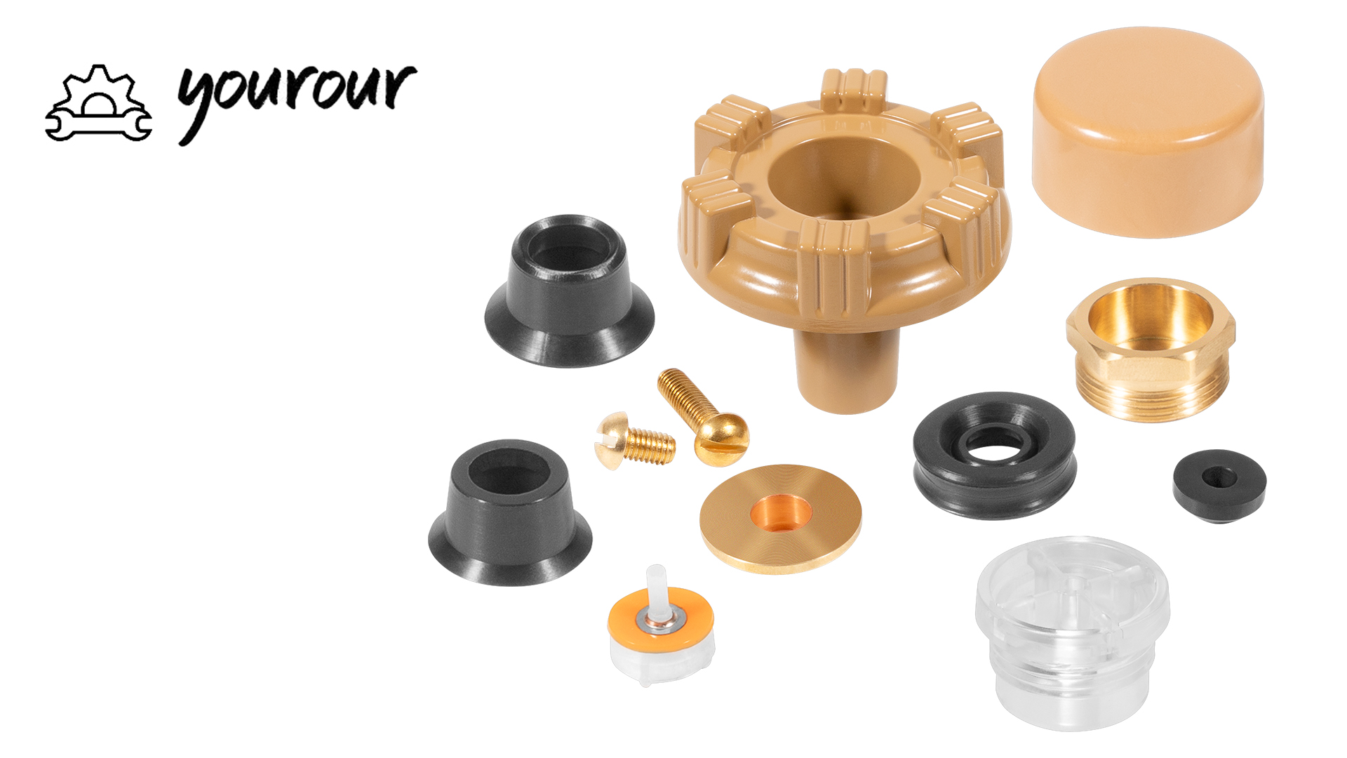RK-17MH Wall Hydrant Repair Kit For Woodford Model 17 Faucets - 12-Piece Frost-Proof Repair Set