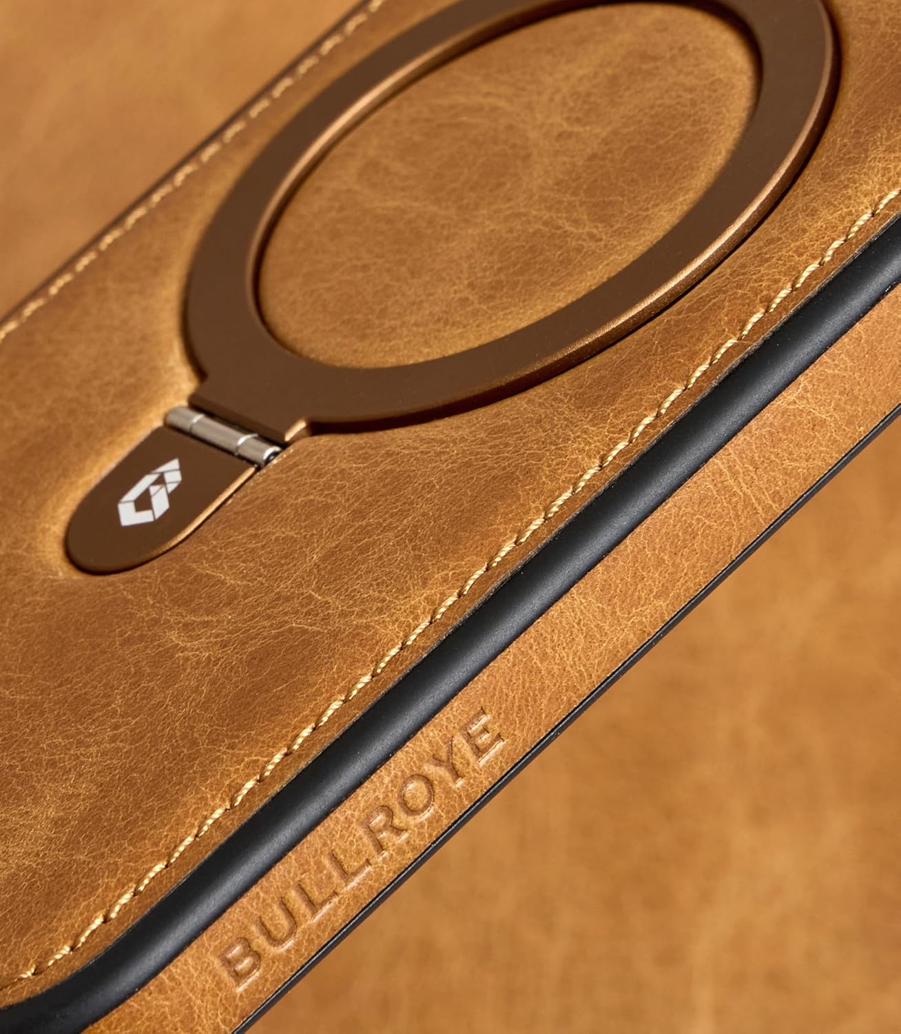 for iPhone 17 Pro Case Leather Top-Grain Handcrafted with Stand, Fits for MagSafe (English Tan, iPhone 17 Pro)