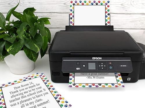 Miniatura 3 de Teacher Created Resources Papel de computadora de huellas coloridas (4769), multicolor de 8.5 x 11 pulgadas