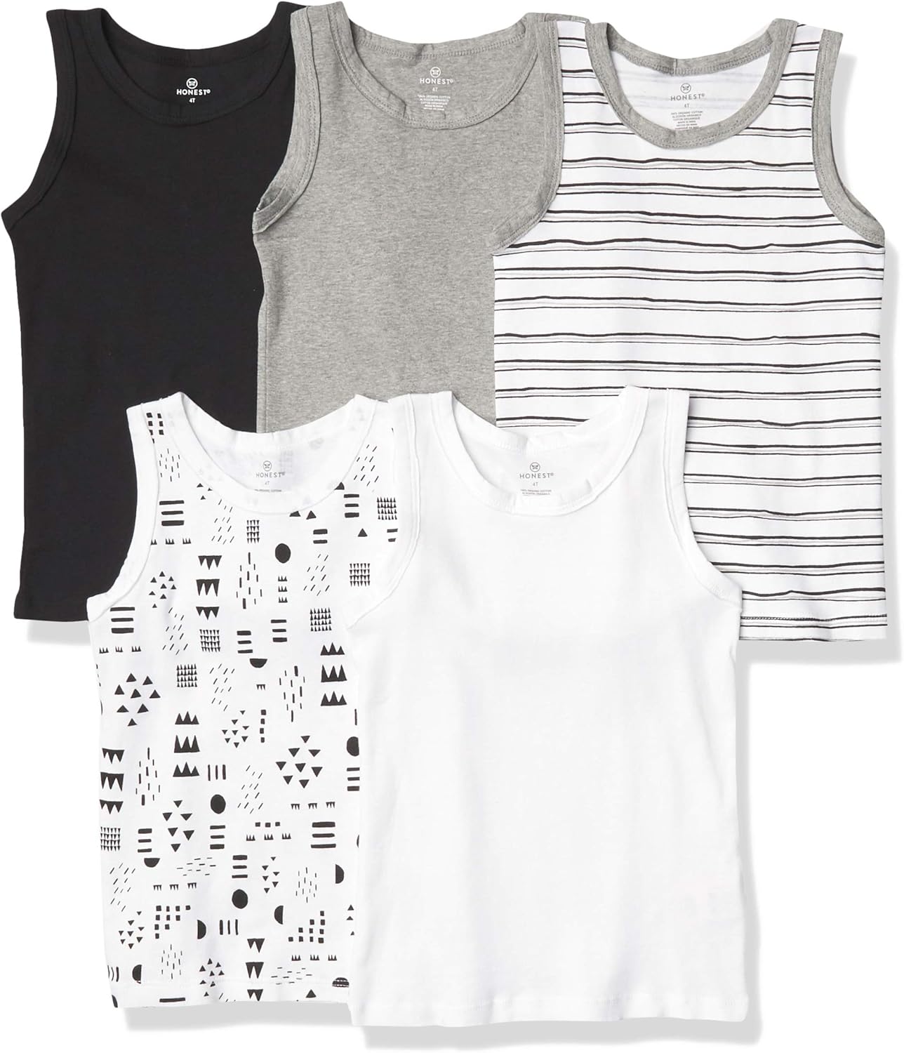 HonestBaby Baby Muscle Tee Sleeveless T-Shirt Multi-Packs: Clothing, Shoes & Jewelry