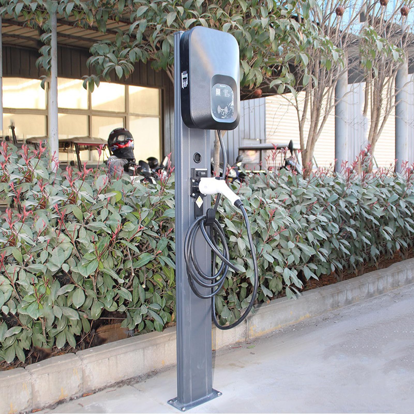 Support de Chargeur Ev Extérieur ,socle De Station de Recharge Pour Véhicules Électriques Tous Temps ,support Universel de Câble D'ev Levier De Colonne de Pile de Charge de Véhicule Nouvelle Énergie