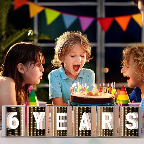 Miniatura 6 de Letreros avanzados de marquesina iluminadas, luz de espejo infinito, USB y luces de cadena alimentadas por batería, moderna lámpara de luz nocturna