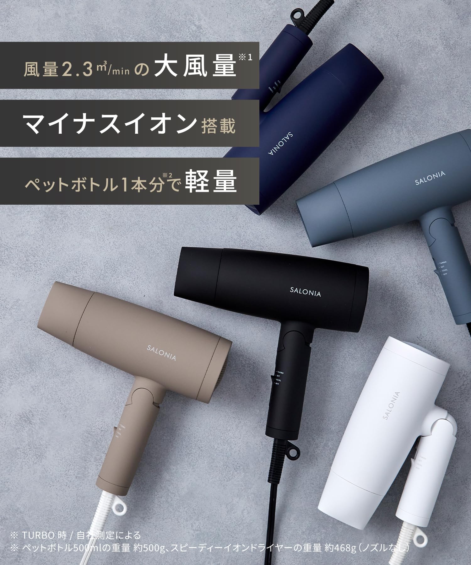 Amazon | SALONIA サロニア スピーディーイオン ドライヤー 大