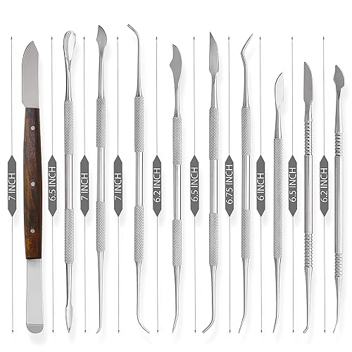 Miniatura 5 de Juego de tallado en cera de acero inoxidable - juego de instrumentos odontológicos