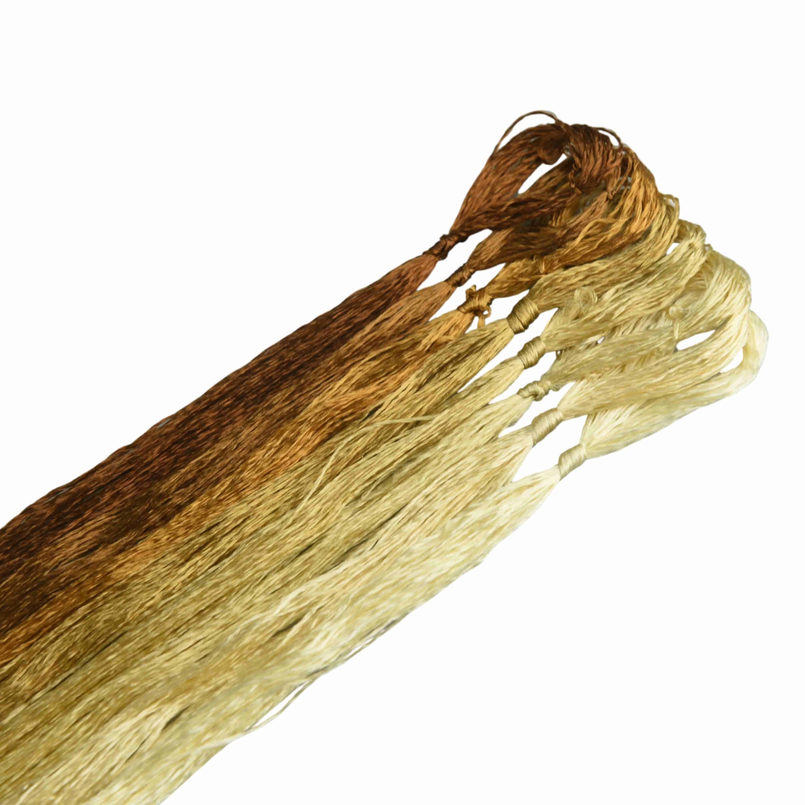 MINGGUXIUYI Colours Gradient Mulberry Silk Embroidery Threads – 22M Each, for Hand Embroidery/Cross Stitch/Knitting/DIY Crafts (54)