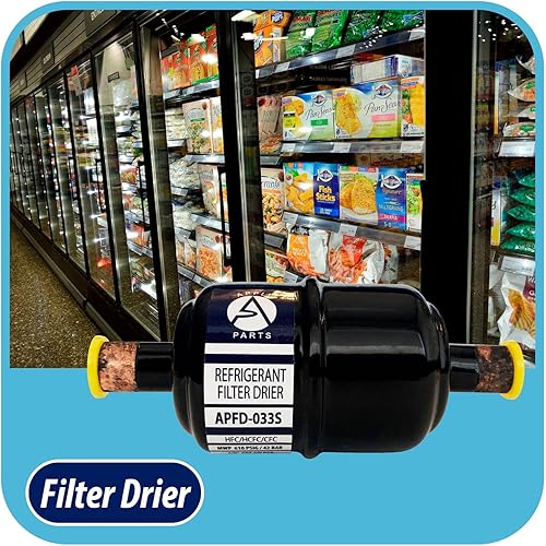 Miniatura 5 de Appli Parts APFD-033S 38 in Liquid Line Refrigerante AC Filtro Secador HVAC Refrigeración 033S ODF Sudor Soldadura conexión universal unidireccional