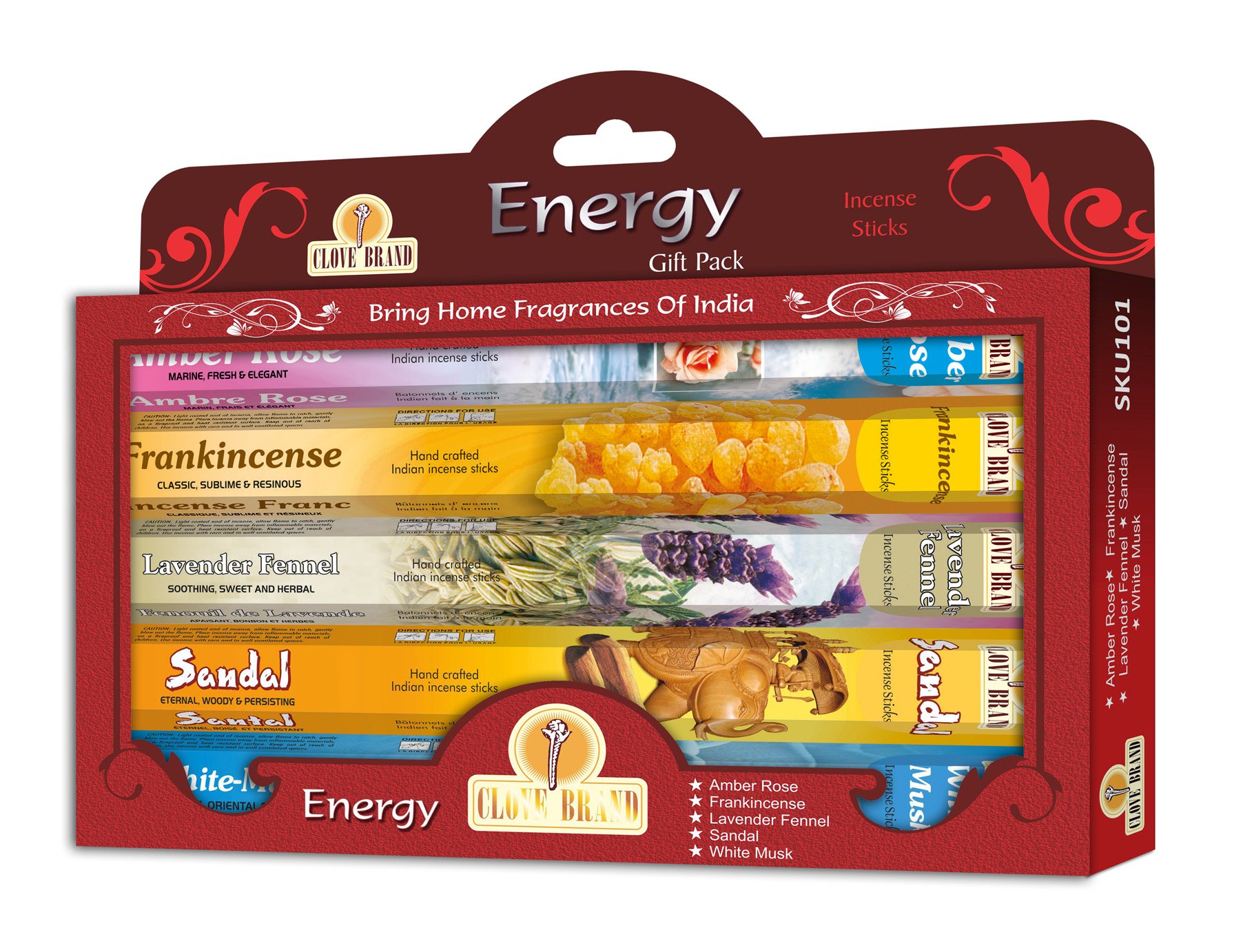 Incense Sticks Gift Pack - Energy (Fragrances of India) …