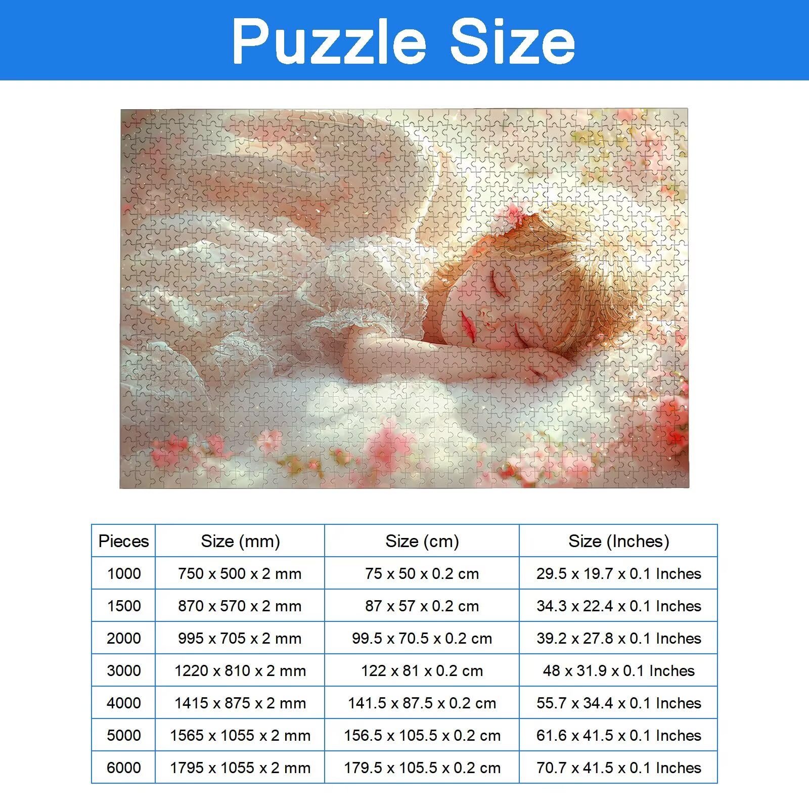 Puzzle 6000 Teile, Engel Puzzle 6000 Teile Erwachsene, Klassische Puzzles Mädchen, Holzpuzzle Erwachsene, Puzzlespiele für Die Ganze Familie, Geschenke für Frauen, Geschenke für Männer, Dekor, -9023