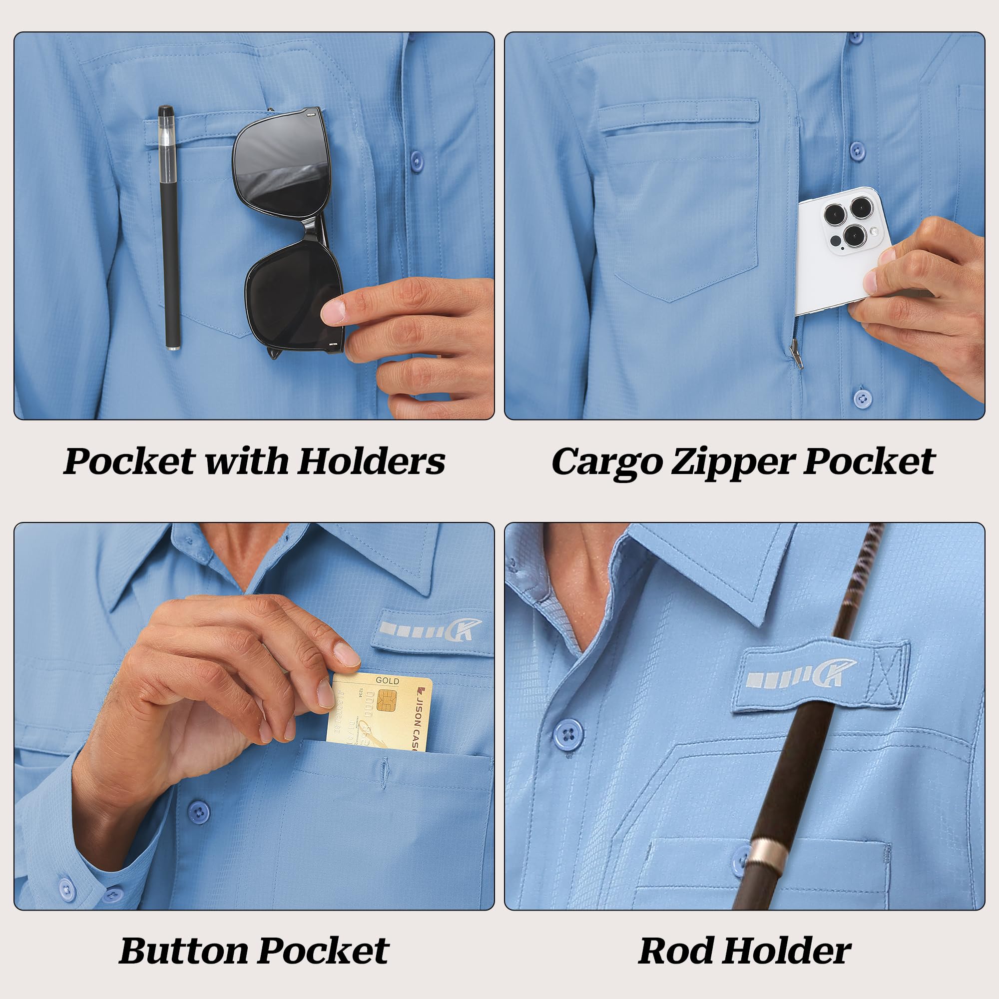 fishing shirt rod holder Sun Protection Cavva Women's Quick-Dry Waterproof Fishing