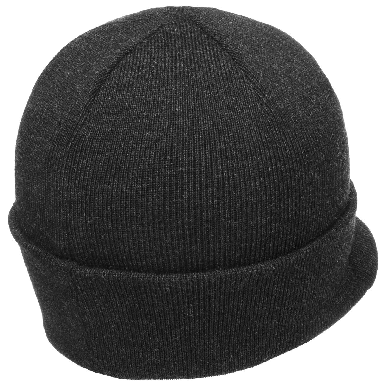 Lierys Gorro de Punto Fine Merino, Mujer/Hombre - Gorro de invierno con lana merina - en talla única (54-59 cm) - Gorro con visera otoño/invierno