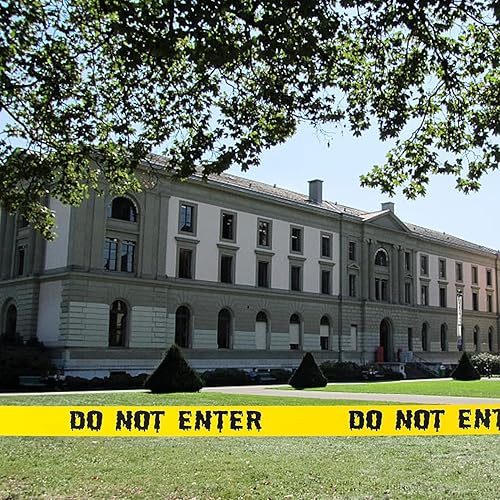 Miniatura 8 de Decoraciones de Halloween, rollo de cinta de precaución de Halloween, 1.9 in x 82.0 ft, decoraciones de Halloween para fiestas de miedo para