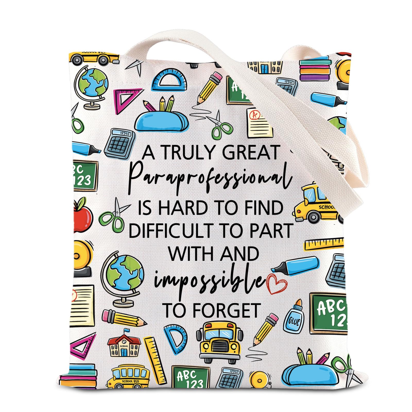 ENSIANTH Paraprofessional Tote Bag Teacher Aide Gift Para Appreciation Gift Para Education Handbag Teaching Assistant Gift