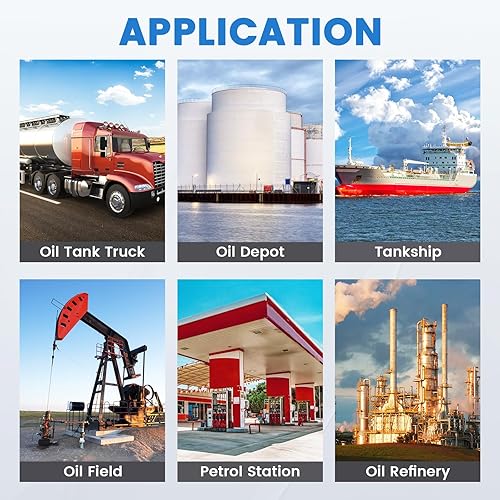Miniatura 6 de YJINGRUI Cintas de medición de tanque de aceite de 33 pies32.8 ft, a prueba de explosiones, cinta de medición de aceite de acero inoxidable con