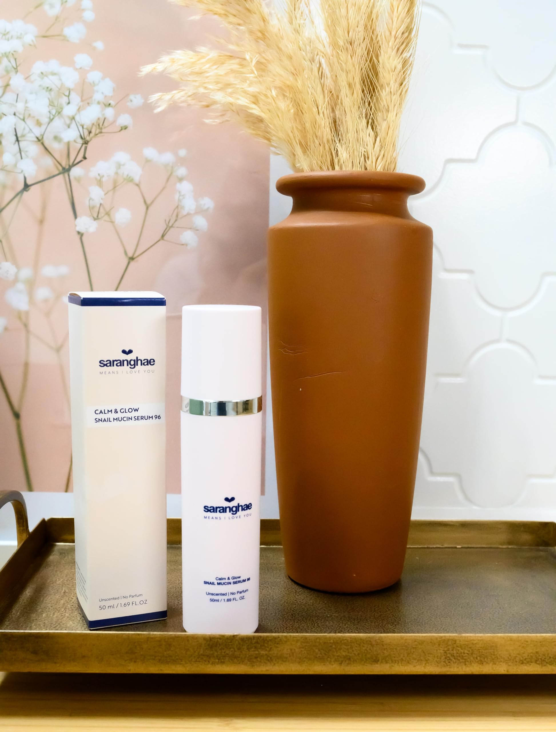 Saranghahe Snail Mucin Serum for Face with Niacinamide