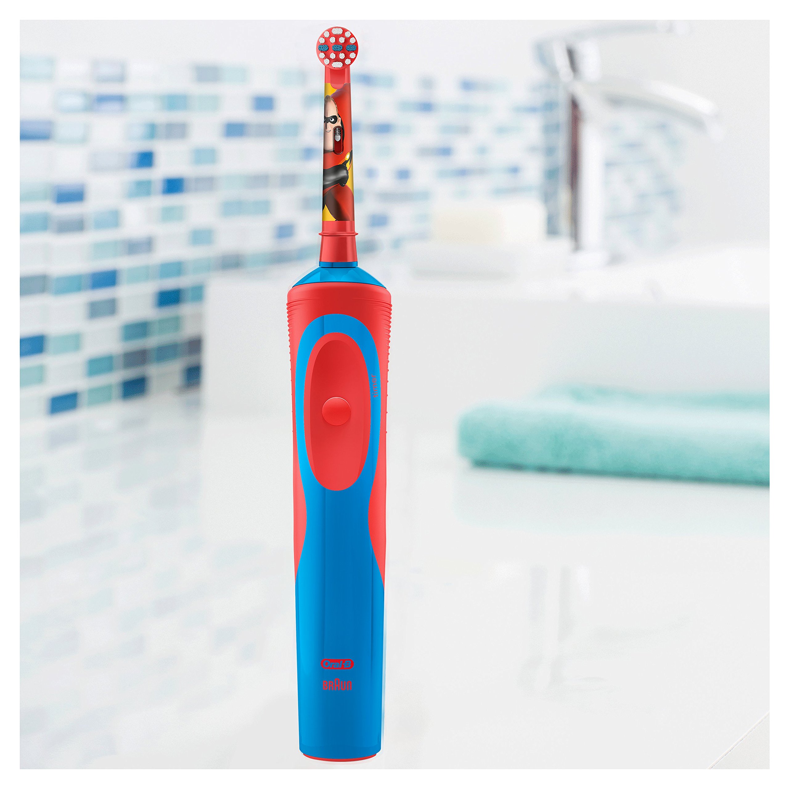 Oral-B Gli Incredibili Spazzolino Elettrico per Bambini, Versione Vecchia