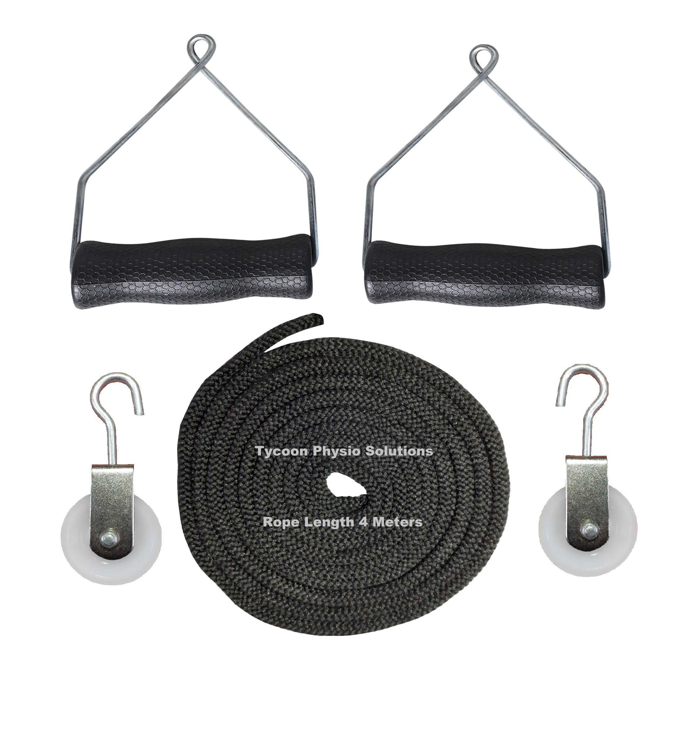 TYCOON PHYSIO SOLUTIONS Shoulder Pulley Set with white rings for Frozen Shoulder Exercise (Black) easy to use physiotherapy exerciser (B0842V6YS9) Amazon Price History, Amazon Price Tracker