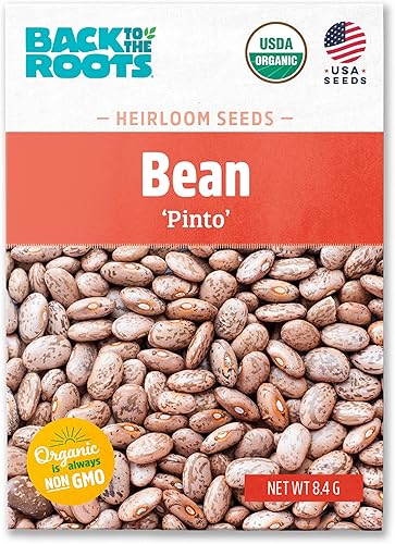 Miniatura 194 de Back to the Roots - Paquete de semillas 100% orgánicas de ají poblano de 0.005 onzas Ají 'Poblano' 140mg,Frijol 'cera dorada' 0.30 oz,Frijol
